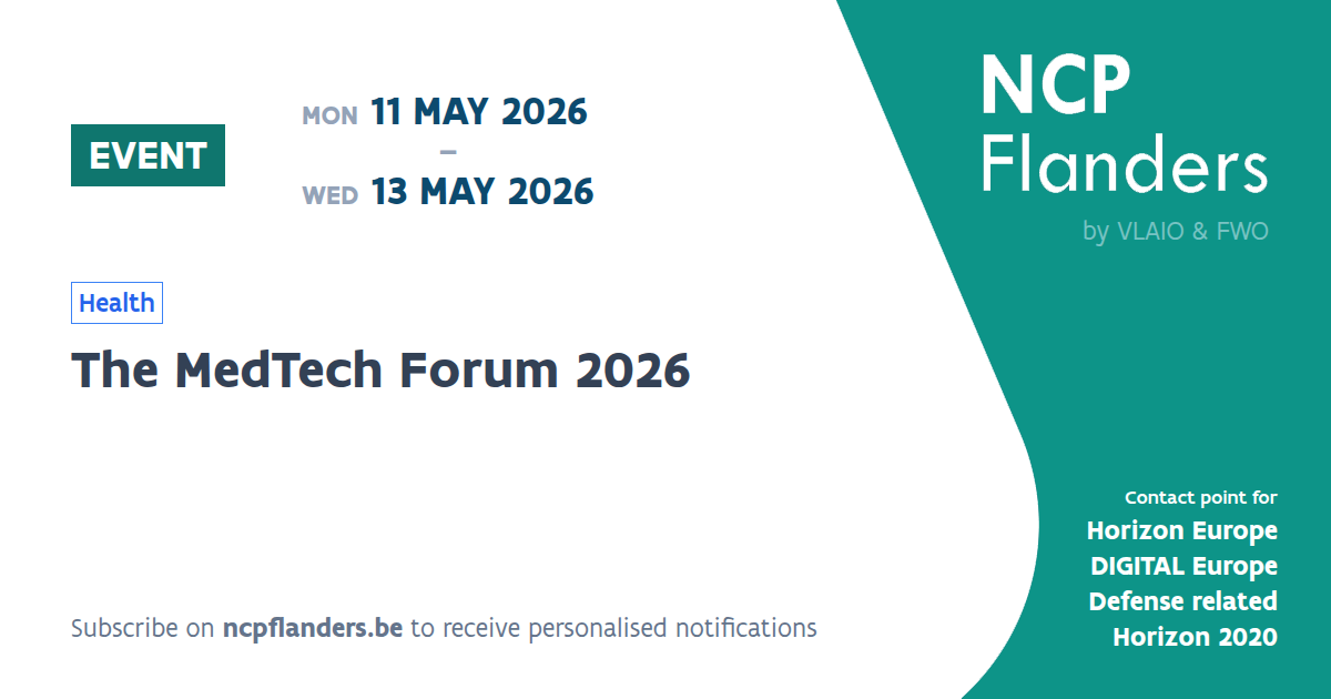 EVENT - The MedTech Forum 2026 | NCP Flanders